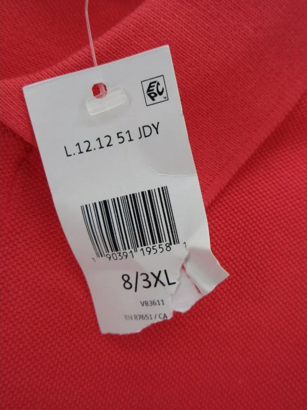 Lacoste Polo Shirt XXXL Pullover Classic Fit Crocodile Preppy Cotton NEW